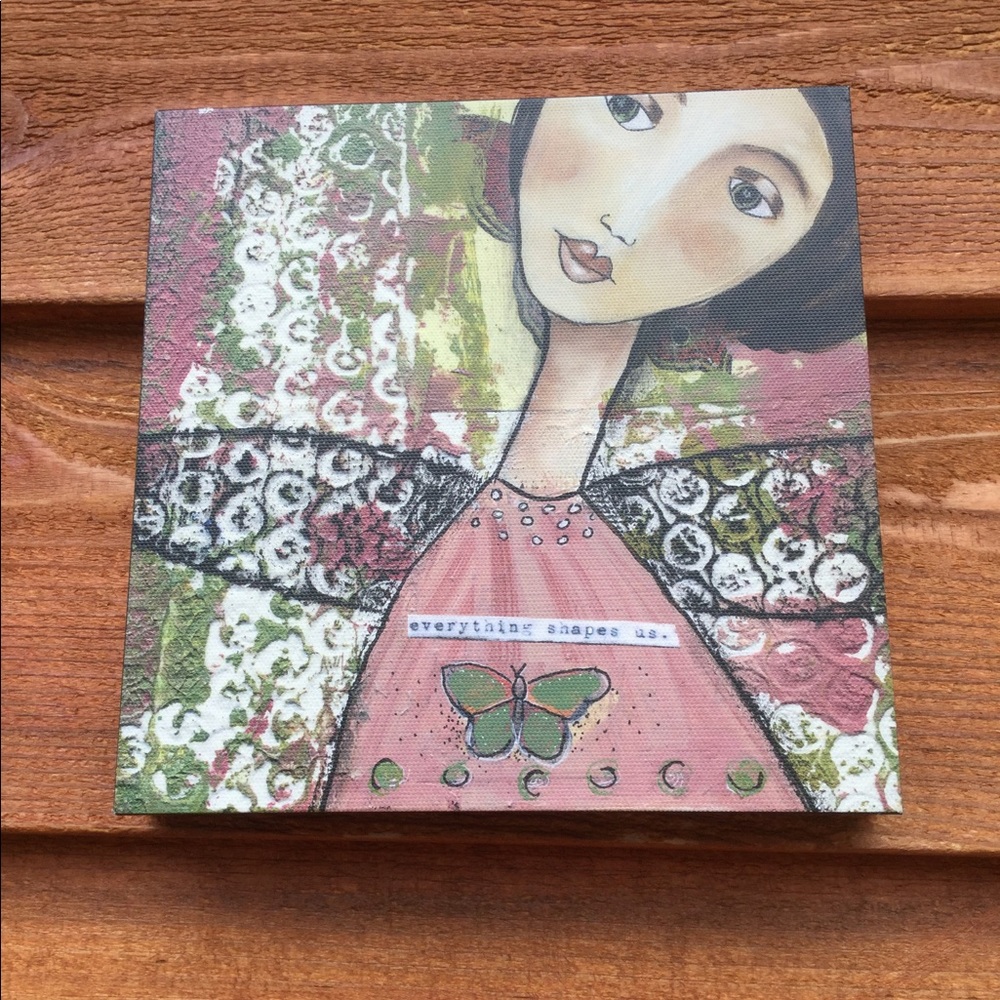 Art Print “Everything Shapes Us” 8” x 8” Canvas